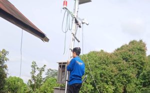 Perkuat Kesiapsiagaan Bencana, BPBD Balangan Pasang Alat Pendeteksi Banjir