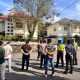 Personel Polres Balangan melaksanakan persiapan untuk pengamanan pelantikan Panwascam Kabupaten Balangan di Aula Mayang Maurai, Kecamatan Paringin, Kabupaten Balangan-Foto:Mc.Balangan