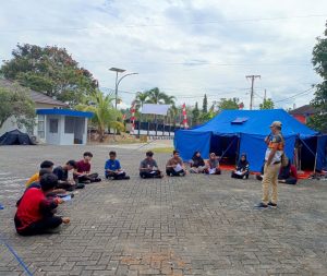 BNN Balangan Sosialisasi Tanggap Bencana Bagi Anggota Pramuka Saka Anti Narkoba