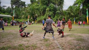 Meriahkan HUT RI di Desa Jungkal Gelar Sepak Bola Daster Dengan Penuh Keceriaan