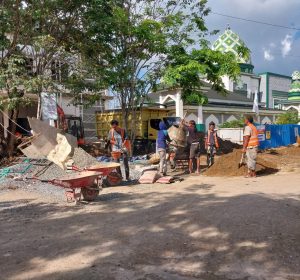 Pembangunan Sarana Pendukung Masjid Al Akbar Balangan, Diprediksi Bakal Rampung Desember
