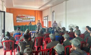 Ratusan Satlinmas di Awayan Dibekali Ilmu Terkait Pelaksanaan Pilkada 2024