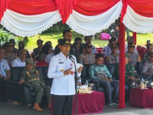 Pemkab Balangan Gelar Apel Serah Terima Penugasan Satlinmas