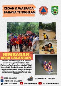 BPBD Balangan: Waspadai Banjir, Jangan Biarkan Anak Bermain di Pinggir Sungai