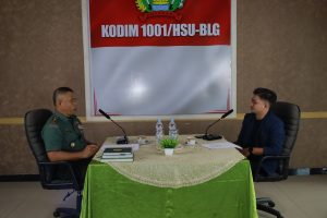 Kodim 1001/HSU-BLG Gelar Podcast Sosialisasi Rekrutmen Prajurit TNI AD