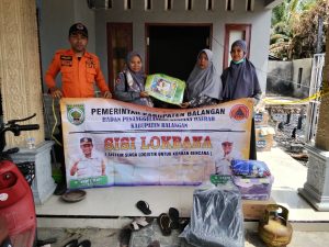 BPBD Balangan Salurkan Bantuan untuk Korban Kebakaran di Batumandi