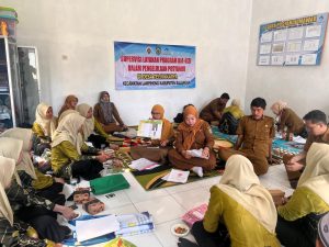 Dinkes Balangan Evaluasi Layanan KIA-Gizi di Posyandu Teluk Karya