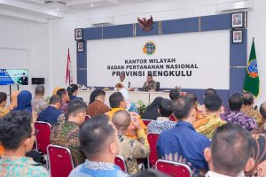 Pesan Wamen Ossy ke Jajaran Kanwil BPN Provinsi Bengkulu: Peraturan Perundangan Harus sebagai Prinsip