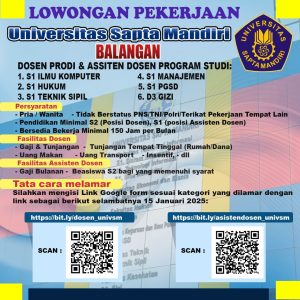 UNIVSM Balangan Buka Lowongan Dosen dan Asisten Dosen Tetap