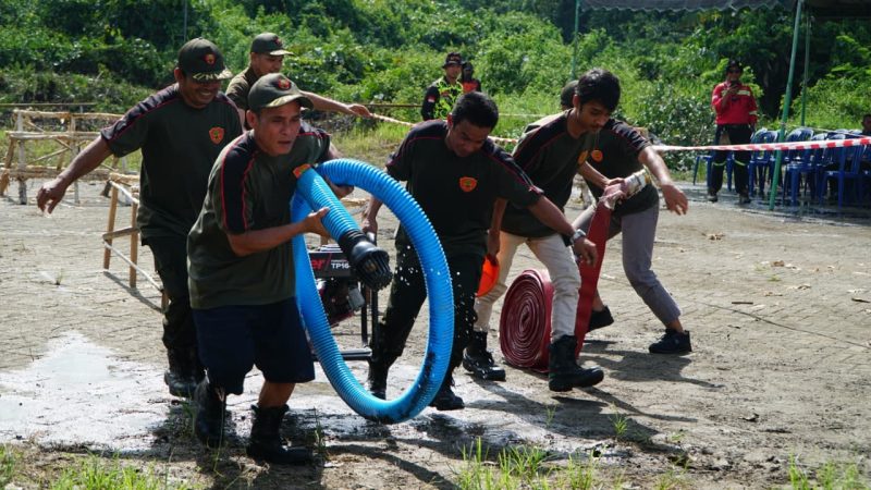 Kecamatan Paringin Gelar Lomba Ketangkasan Mesin Alkon untuk Linmas