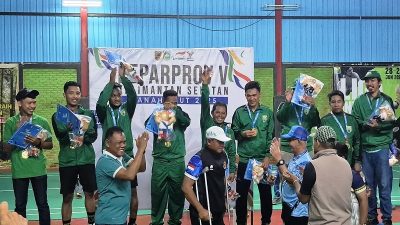 Volly Duduk NPC Balangan Raih Emas Usai Libas Kabupaten Banjar Tiga Set Tanpa Balas