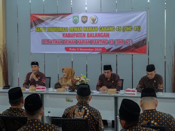 DHC 45 Balangan Kukuhkan Pengurus DHR 45 Kecamatan