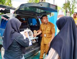 DKP3 Balangan Gelar Pelayanan Kesehatan Hewan di Pasar Paringin