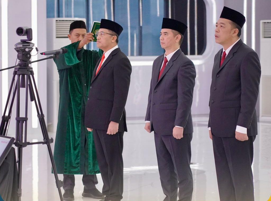 Pelantikan JPT Pratama Kementerian ATR BPN di Jakarta.