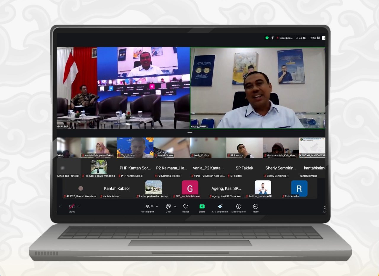 Rakerda Kanwil BPN Papua Barat bahas strategi komunikasi PESO.