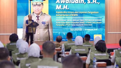 Taruna STPN membantu restorasi arsip pertanahan pascabencana di Sumatera Utara.