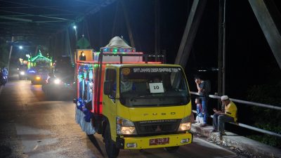 Kegiatan tanglong di Kecamatan Lampihong Balangan.