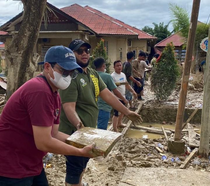 Kondisi Kantah Aceh Tamiang pascabencana banjir.