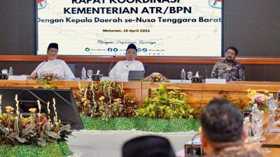 Rakor ATR/BPN dengan kepala daerah di NTB.