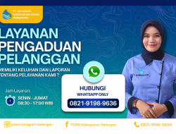 Layanan Pengaduan Pelanggan PT Air Minum Sanggam