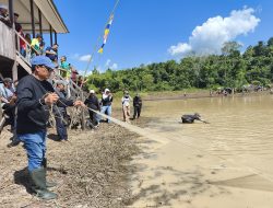 Bupati Balangan Meriahkan Pesta Ma Iwak Desa Panggung dan Lestarikan Sungai Bersama