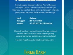 Update Jadwal Gangguan Distribusi Air PT. AM Sanggam Balangan 30 Juni 2026
