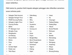 Update: PLN Padamkan Listrik Sementara di Puluhan Wilayah Balangan Hari Ini