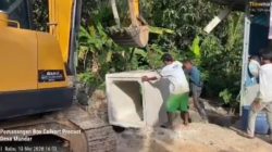 Tak Perlu Tutup Jalan Berhari-hari, PUPR Balangan Gunakan Box Culvert untuk Tangani Kerusakan di Mundar