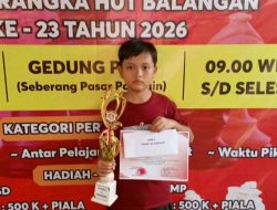 Rayhan Al-Banna Harumkan Nama SDIT Darul Fikri di Turnamen Catur Cepat HUT Balangan