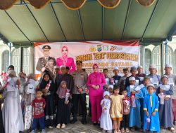 Polres Balangan dan Bhayangkari Santuni Anak Yatim di Desa Inan