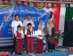 Perpisahan dan Kenaikan Kelas SDN Halong 1 Berlangsung Meriah