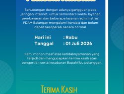 Gangguan Internet Hambat Layanan Pembayaran dan Administrasi PDAM Balangan
