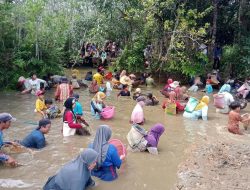 Tradisi Menangguk Tebing Tinggi di Luk Halalang Kembali di Gelar, Warga Antusias
