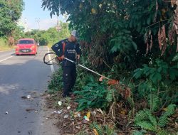Pemkab Balangan Bersihkan Jalan Protokol Paringin