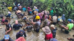 Ratusan Warga Tebing Tinggi Ramaikan Tradisi Menangguk di Sungai Rarawa