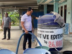 Kolaborasi Polres dan PDAM Balangan, Warga Dahai Rasakan Manfaat Bantuan Air Bersih