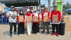Semarak HUT ke-81 RI, PGRI Batu Mandi Pererat Kekompakan Lewat Jalan Santai