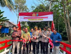 Polres Balangan Resmikan Jembatan Merah Putih untuk Masyarakat