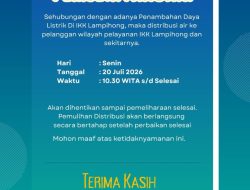 Distribusi Air Lampihong Dihentikan Akibat Penambahan Daya Listrik