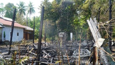 Untuk Kesekian Kalinya, Rumah Kosong Kembali Terbakar di Balangan