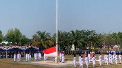 Paskibraka Balangan Sukses Kibarkan Merah Putih pada HUT ke-81 RI
