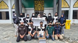 Hima Ilkom Universitas Sapta Mandiri Bergerak Bagikan Masker ke Warga