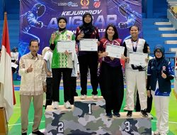 Atlet Anggar Balangan Rachel Sukses Raih Podium II di Kejurprov Kalsel
