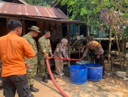 Kekeringan di Halong, Air Bersih Mengalir untuk Warga Gunung Riut dan Karya