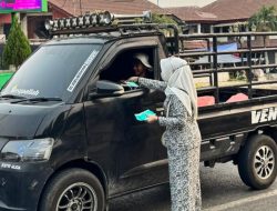 IBI Balangan Tak Tinggal Diam, Bagikan Masker kepada Masyarakat di Tengah Kabut Asap