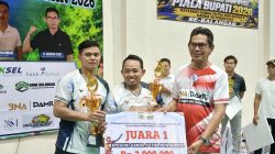 Rujani/Ato dan Rahmad/Abdul Rahman Raih Juara Piala Bupati Balangan