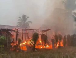 Kebakaran Permukiman di Desa Bungur Balangan Berhasil Dipadamkan