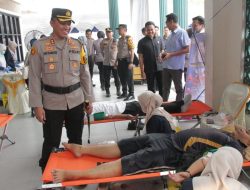 Polres Balangan Gelar Donor Darah Peringati Hari Jadi Humas Polri ke-75