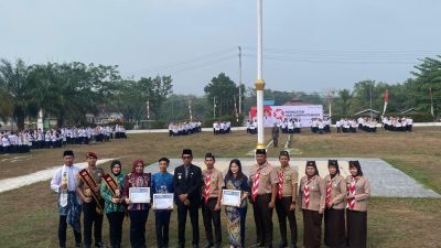 Kwarcab Balangan Hadiri Apel Sumpah Pemuda ke-98, Terima Penghargaan Pancawarsa