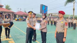 Momentum Sumpah Pemuda, Lima Personel Polres Balangan Terima Penghargaan